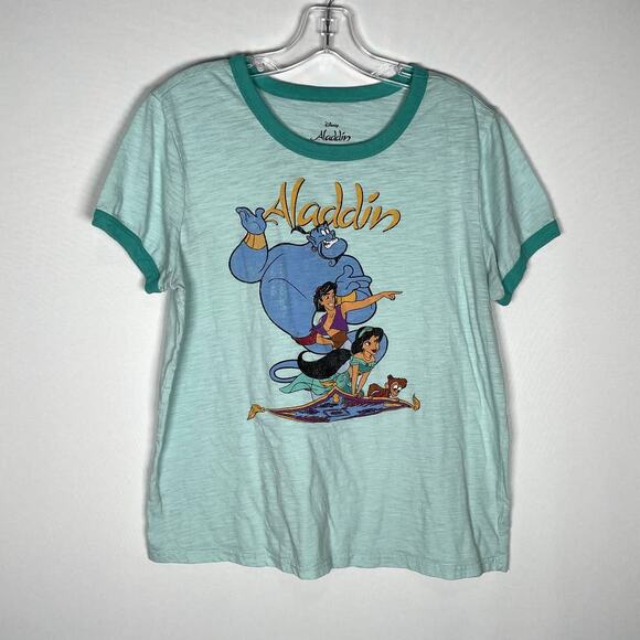 Bundle of 2 Disney Aladdin/Lion King Ringer Style Shirts Size L - Picture 2 of 7